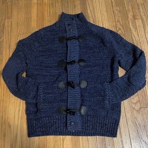 EXPRESS | Women’s Button-Up Zip-Up Sweater Blue Size Medium